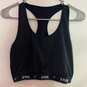 Zyia black sports bra size large